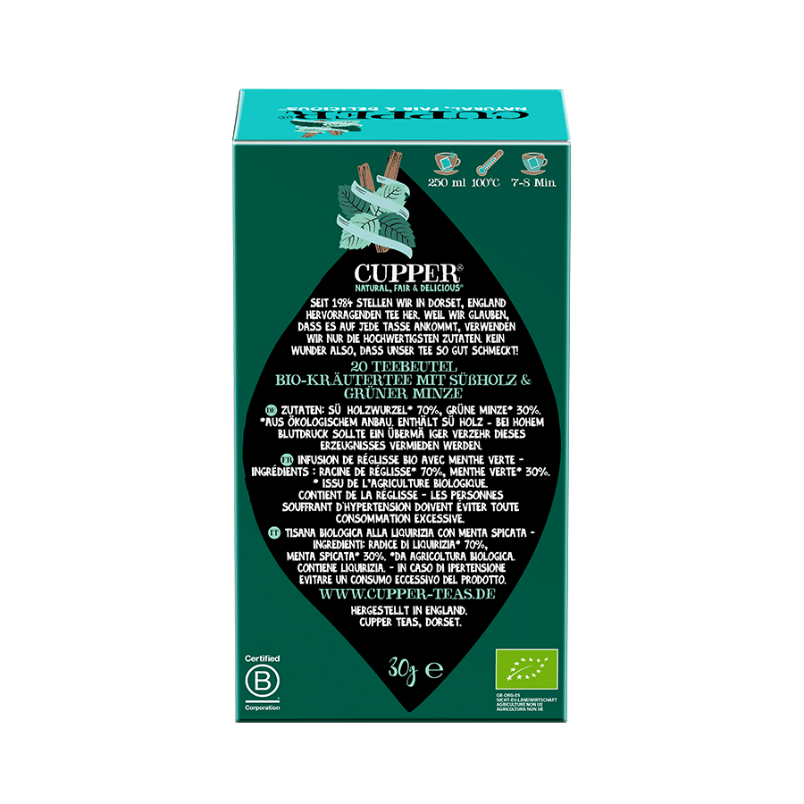 Liquorice Mint Tee von Cupper
