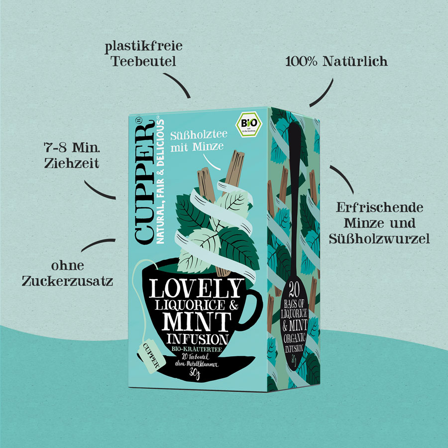 Liquorice Mint Tee von Cupper