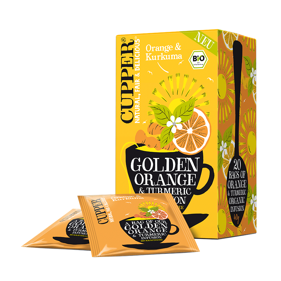 Golden Orange Tee von Cupper