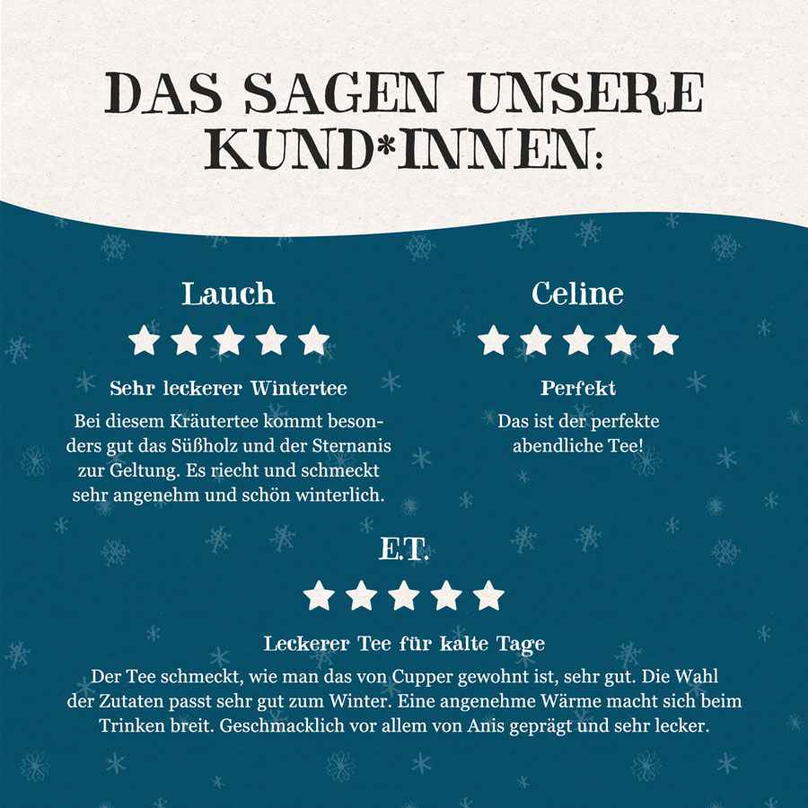 Liquorice Winter Sweets Tee von Cupper